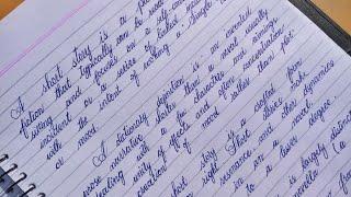 How I Improve my Cursive handwriting with ballpoint pen | Copperplate calligraphy