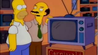 Homer buys a TV
