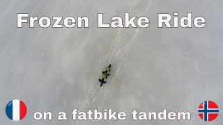 Fat Bike sur la Fat Viking Race. La traversée du lac.