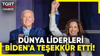 ABD Başkanı Biden’ın Çekilmesi Dünya Gündeminde: Liderlerden İlk Tepkiler! - TGRT Haber