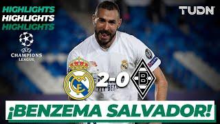 Highlights | Real Madrid 2-0 Mönchengladbach | Champions League 2020/21-J6 | TUDN