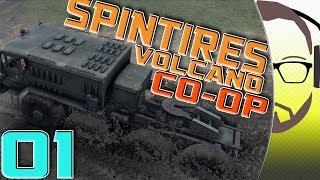 Spintires - Volcano Co-op w/ WeaselZone - CRASH AND BURN! - Part 1/3