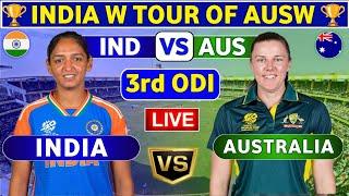 India Women vs Australia Women, 3rd ODI | INDW vs AUSW Live Score & Commentary INDW Tour Of AUSW