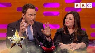 Melissa McCarthy and Chris Pratt's first head shots | The Graham Norton Show - BBC