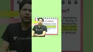 The Three Points to remember while taking any mock tests | MC Sir | Best Approach |