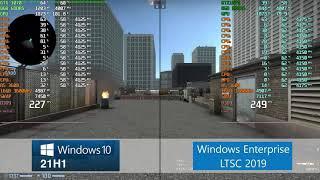 Windows 10 ltsc 2019 vs windows10 21H1 pro 2021 1809 против виндовс лтсц ltsb test Performance лучше