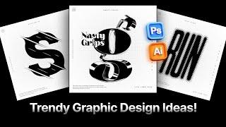 3 TRENDY Graphic Design Ideas YOU SHOULD TRY!