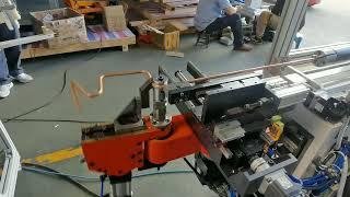 CNC copper pipe bender with hole drilling, automatic left & right bending