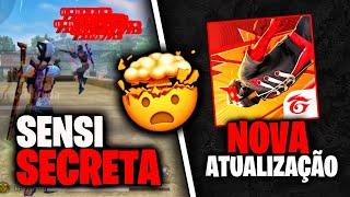 Sensi Atualizada!  a MELHOR SENSIBILIDADE para SUBIR CAPA na NOVA ATUALIZAÇÃO do FREE FIRE