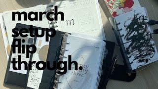 march setup | march's word & book, personal & new work planner flip through | fortheplannergirls