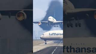 Lufthansa Airbus A-380 Engine Failure Emergency Landing During Airbus Accidentally Comes Gta-5
