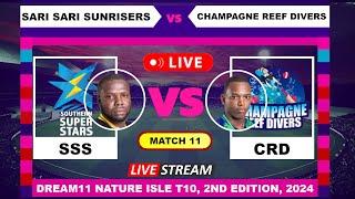 Sari Sari Sunrisers vs Champagne Reef Divers T10 Live Cricket | English Commentary