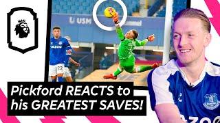 Jordan Pickford REACTS to his GREATEST SAVES | Uncut