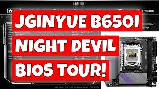 Jginyue B650i Night Devil Motherboard BIOS Tour & Settings Overview