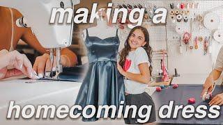 sewing a homecoming dress for my cousin! | STUDIO VLOG 96