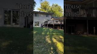 “Don’t paint your house black!”  #paintedhouse #homerenovation #homemakeover