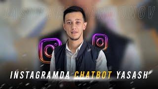 Instagramda chatbot yasash. chatplace.io sayti orqali.