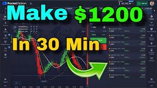 Pocket Option New strategy | binary option | 100 win | make money online | 1 to 1000