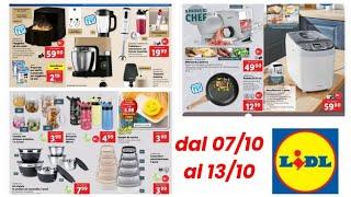 volantino Lidl non food dal 7 al 13 ottobre/ impastatrice frullatore macchina pane 