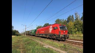 (HD) Freight & Passenger trains at Vievis & Sausai, Lithuania - 11/9/19