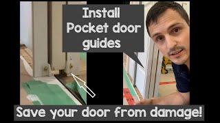 Pocket door guides [keep your door aligned & on track] (amazon link)