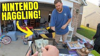 NINTENDO HAGGLING AT A YARD SALE