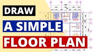 Absolute Beginners Video | Floor Plan with AutoCAD | Part 2 of 3