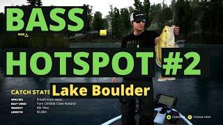 Lake Boulder Bass Hotspot #2 - Southern Wall - Offline Tourney - Fishing Sim World Pro Tour 2020