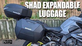 Shad SH38X Expandable Panniers & SH58X Expandable Top Box. Fitting to a Yamaha MT10. 4K High Def
