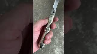 My first nickel silver gaucho knife handle #blade