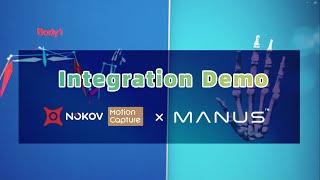 Integration demonstration with Manus Meta Gloves – NOKOV Mocap