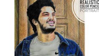 DRAWING REALISTIC COLOR PENCIL PORTRAIT | ft. Ajmal Nazir | AM STUDIOZ