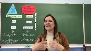 Deutschunterricht Klasse 3 und  4: Erarbeitung Subjekt und Prädikat