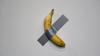 Banana taped to a wall sells for $6.2 mn in New York | AFP