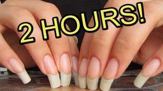 ASMR - 2 HOURS RELAXING NAIL TAPPING - REST, SLEEP, RELAXATION (DARK SCREEN)