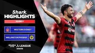 Western Sydney v Wellington Phoenix - Shark Highlights | Isuzu UTE A-League 2024-25 | Round 09