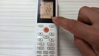 How to lock the Gree AC control unit and switch from F to C