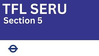 TFL SERU - Section 5: Driver Behaviour