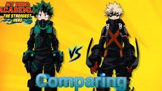 Comparing WHM deku and WHM bakugo [My Hero Academia: The Strongest Hero]