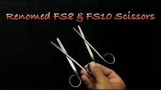 Renomed FS8 & FS10 Long Bladed Fly Tying Scissors