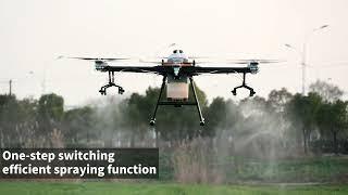 How does the agriculture drone with G-frame in real farming work?