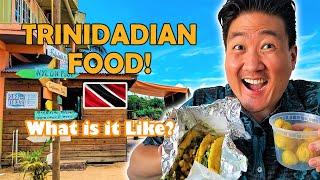 Trying TRINIDADIAN FOOD for the First Time! | Trinidad Street Food