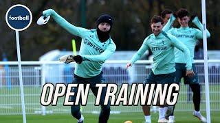 James Maddison and Tottenham feel the CHILL in Spurs training ahead of Roma clash!