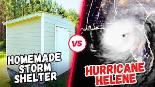 Hurricane Helene VS Homemade Storm Shelter!