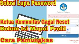 Cara Mengatasi Lupa Password SIM PKB Login SIM PKB 2020 untuk Program Guru Belajar Seri PPPK 2021