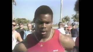 NFL Fastest Man Darrell Green loses to Herschel Walker in the 100 Meters!!!!