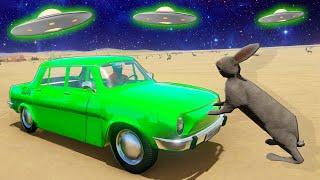 Massive RABBIT & UFO Army Attacks Me in The Long Drive Update!