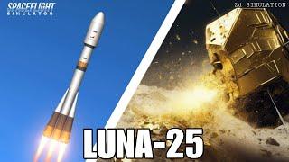 LUNA 25 (Луна-25): Russia's maiden journey to the south pole side of the Moon. #spaceflightsimulator