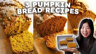 I Tested 3 PUMPKIN BREAD Recipes | Bon Appétit, NY Times Cooking, & Yossy Arefi