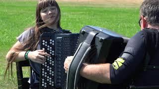 "Thunderstruck" by AC/DC  Maria & Sergei Teleshev 2 Accordions